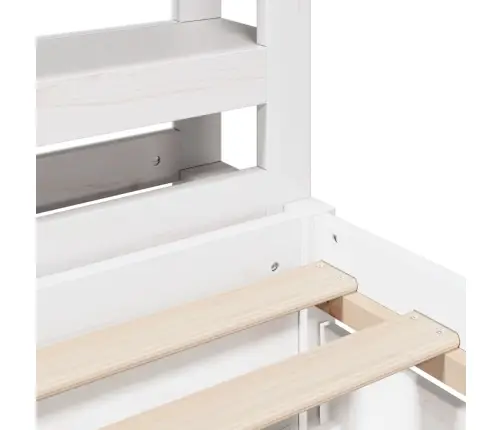 Voodiraam Ilma Madratsita, Valge, 75 X 190 cm Männipuit