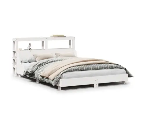 Lovos Rėmas Be Čiužinio, Baltas, 140X200cm Pušies Masyvas