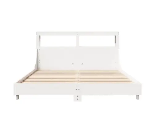 Lovos Rėmas Be Čiužinio, Baltas, 140X200cm Pušies Masyvas