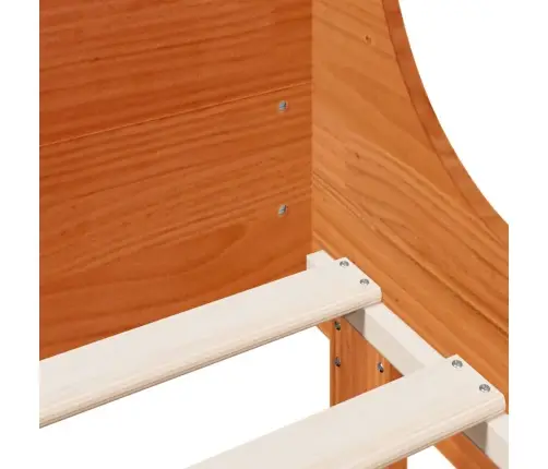 Gulta Bez Matrača, Vaska Brūnas, 120X200 Cm, Priedes Masīvkoks Vidaxl