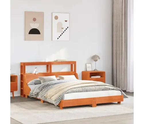 Lovos Rėmas Be Čiužinio, Vaško Ruda, 120X190cm Pušis