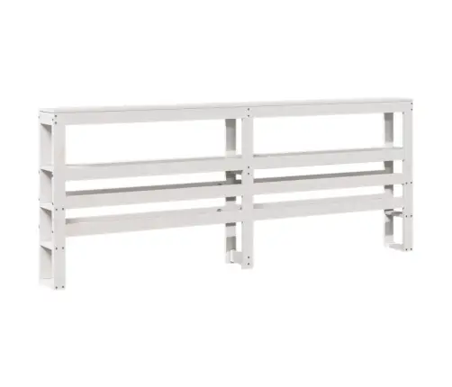 Gulta Bez Matrača, Balts, 200X200 Cm, Priedes Masīvkoks Vidaxl