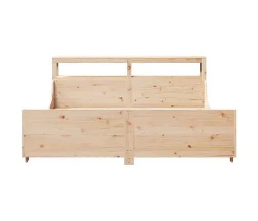 Gulta Bez Matrača, 180X200 Cm, Priedes Masīvkoks Vidaxl