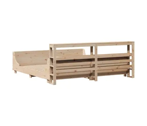 Gulta Bez Matrača, 180X200 Cm, Priedes Masīvkoks Vidaxl