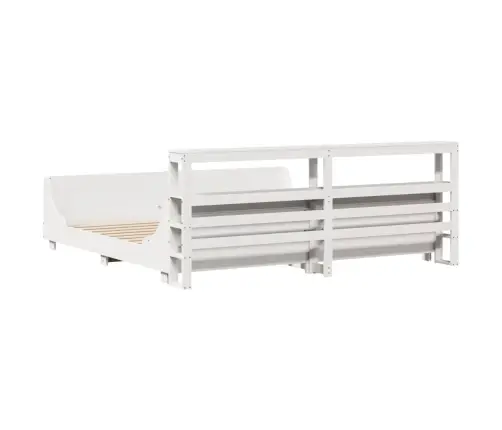 Lovos Rėmas Be Čiužinio, Baltas, 180X200cm Pušies Masyvas