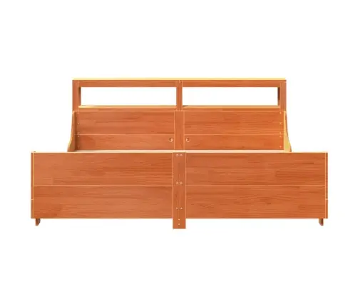 Voodiraam Ilma Madratsita, Vahapruun, 180 X 200 cm Männipuit