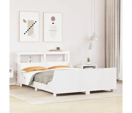 Lovos Rėmas Be Čiužinio, Baltas, 120X200cm Pušies Masyvas