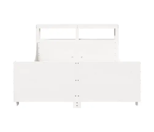 Voodiraam Ilma Madratsita, Valge, 135 X 190 cm Männipuit