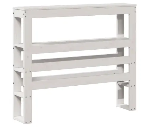 Gulta Bez Matrača, Balts, 90X190 Cm, Priedes Masīvkoks Vidaxl