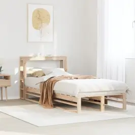 Voodi Ilma Madratsita, 100 X 200 cm Männipuit