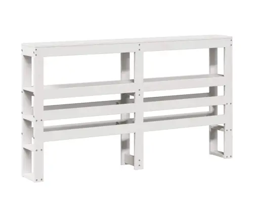 Gulta Bez Matrača, Balts, 150X200 Cm, Priedes Masīvkoks Vidaxl