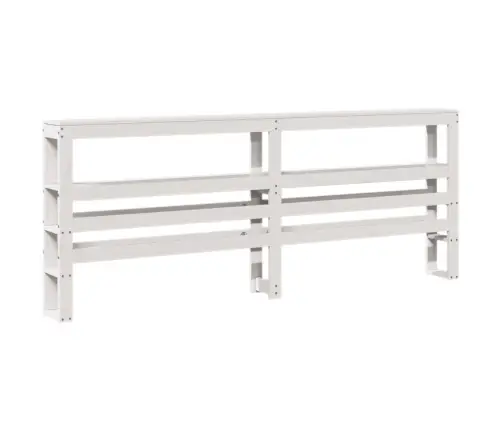 Gulta Bez Matrača, Balts, 180X200 Cm, Priedes Masīvkoks Vidaxl