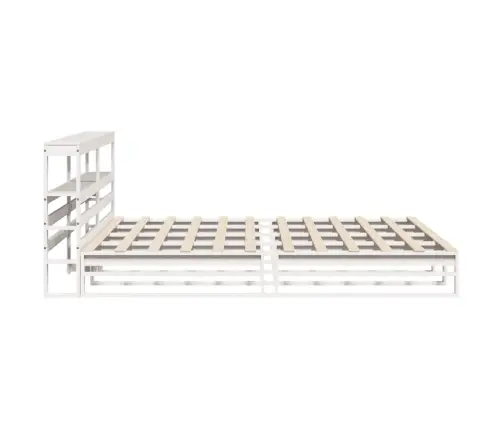 Gulta Bez Matrača, Balts, 180X200 Cm, Priedes Masīvkoks Vidaxl