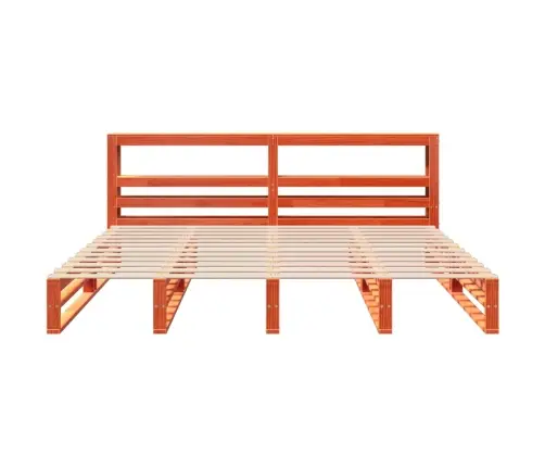 Lovos Rėmas Be Čiužinio, Vaško Rudas, 180X200cm Pušies Masyvas