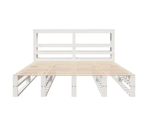 Voodiraam Ilma Madratsita, Valge, 120 X 190 cm Männipuit