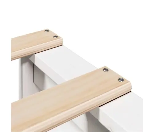 Lovos Rėmas Be Čiužinio, Baltas, 135X190cm Pušies Masyvas