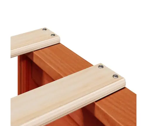 Voodiraam Ilma Madratsita, Vahapruun, 140 X 190 cm Männipuit