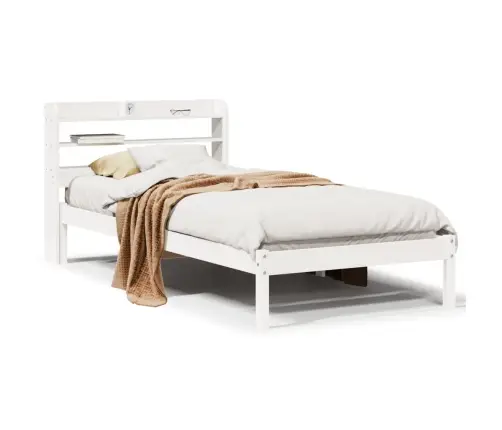 Voodiraam Ilma Madratsita, Valge, 75 X 190 cm Männipuit