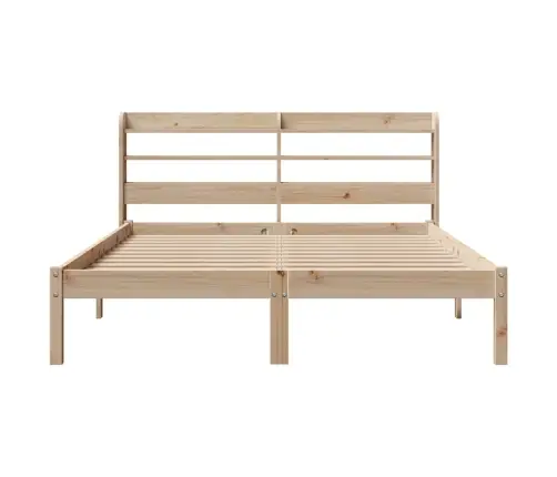 Gulta Bez Matrača, 140X190 Cm, Priedes Masīvkoks Vidaxl