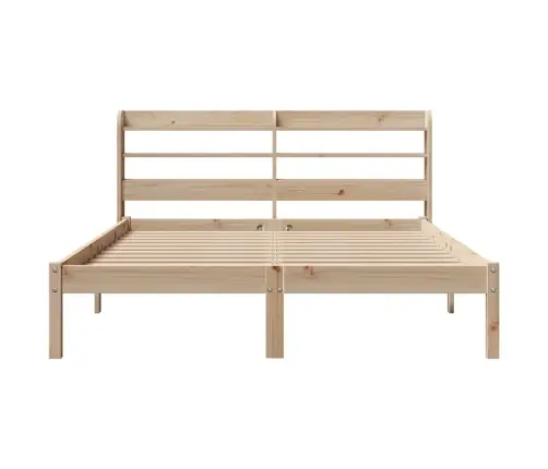 Gulta Bez Matrača, 150X200 Cm, Priedes Masīvkoks Vidaxl