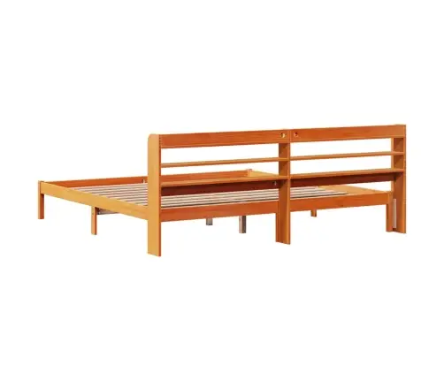 Voodiraam Peatsiga, Vahapruun, 200 X 200 cm Männipuit