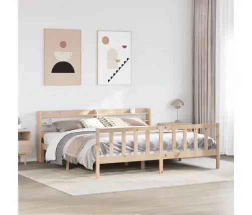 Voodiraam Ilma Madratsita, 200 X 200 cm Männipuit