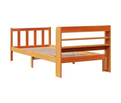 Lovos Rėmas Su Galvūgaliu, Vaško Rudas, 75X190cm Pušis