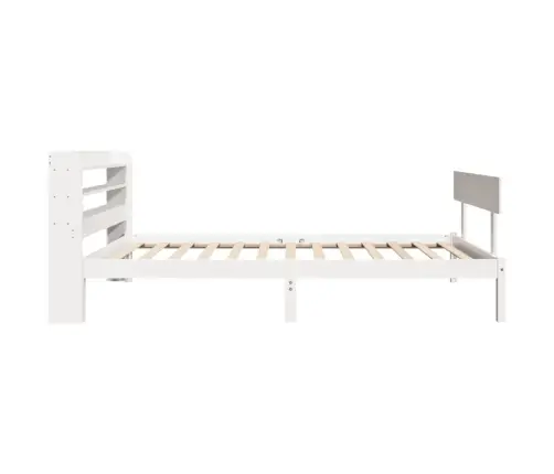 Gulta Bez Matrača, Balts, 90X190 Cm, Priedes Masīvkoks Vidaxl