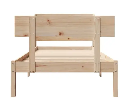 Gulta Bez Matrača, 90X200 Cm, Priedes Masīvkoks Vidaxl