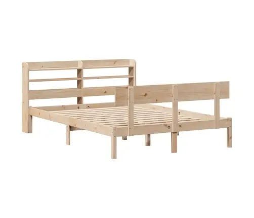 Gulta Bez Matrača, 140X200 Cm, Priedes Masīvkoks Vidaxl