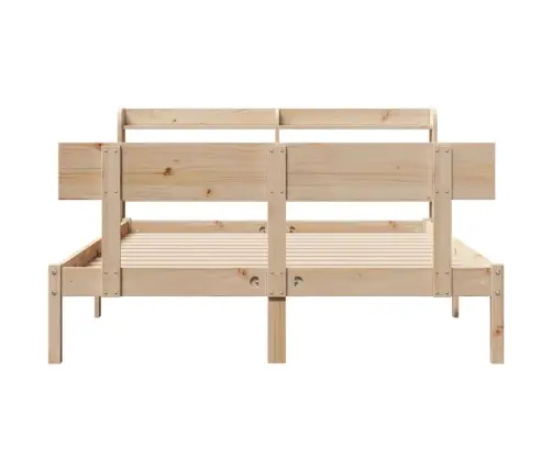 Gulta Bez Matrača, 150X200 Cm, Priedes Masīvkoks Vidaxl