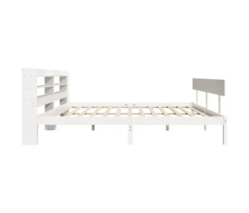 Gulta Bez Matrača, Balts, 180X200 Cm, Priedes Masīvkoks Vidaxl