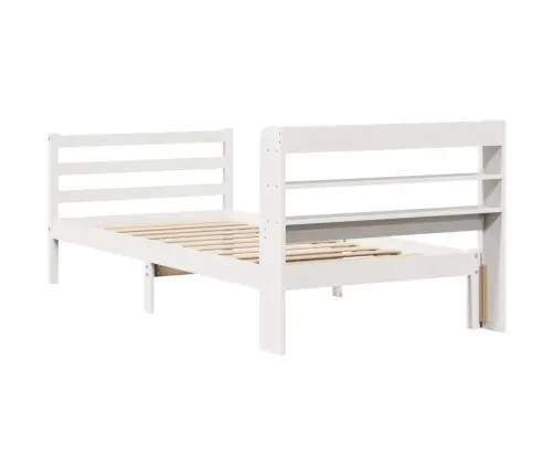 Voodiraam Peatsiga Ilma Madratsita Valge 90X190 Cm