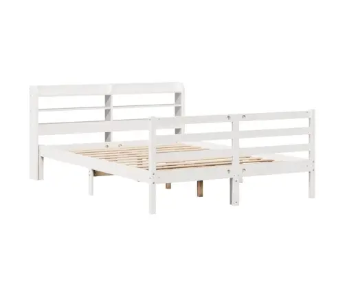 Lovos Rėmas Su Galvūgaliu, Baltas, 135X190cm Pušies Masyvas