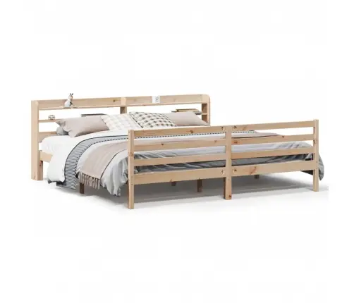 Lovos Rėmas Su Galvūgaliu, 180X200cm Pušis