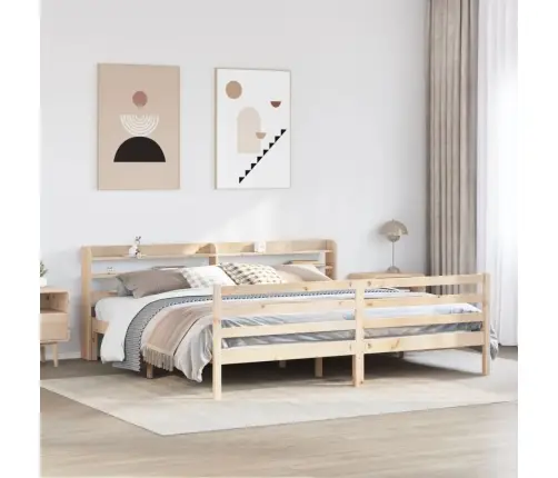 Lovos Rėmas Su Galvūgaliu, 180X200cm Pušis