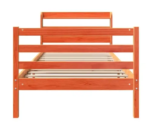 Voodi Ilma Madratsita, Vahapruun, 100 X 200 cm Männipuit