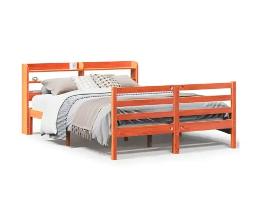 Lovos Rėmas Be Čiužinio, Vaško Ruda, 120X200cm Pušis