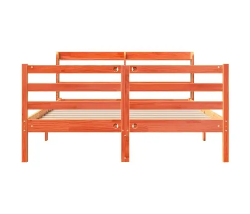 Lovos Rėmas Be Čiužinio, Vaško Rudas, 150X200cm Pušies Masyvas