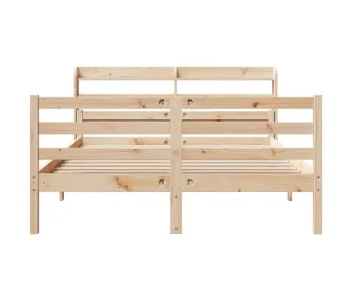 Lovos Rėmas Su Galvūgaliu, 140X190cm Pušies Medienos Masyvas