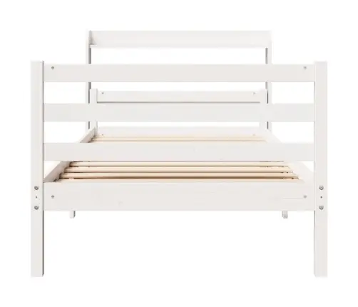 Lovos Rėmas Su Galvūgaliu Be Čiužinio, Baltas, 100X200Cm