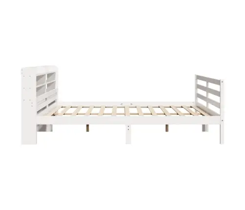 Gultas Rāmis Ar Galvgali Bez Matrača, Balts, 200X200 Cm Vidaxl