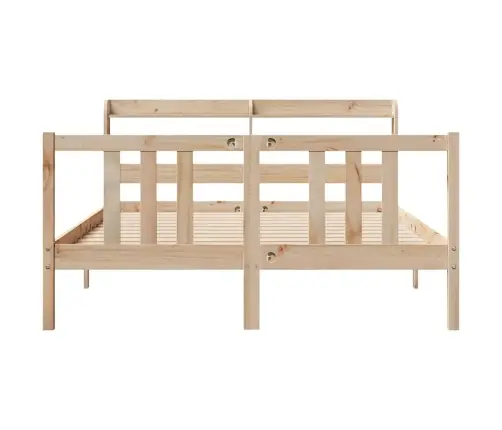 Voodiraam Peatsiga, 135 X 190 cm Männipuit