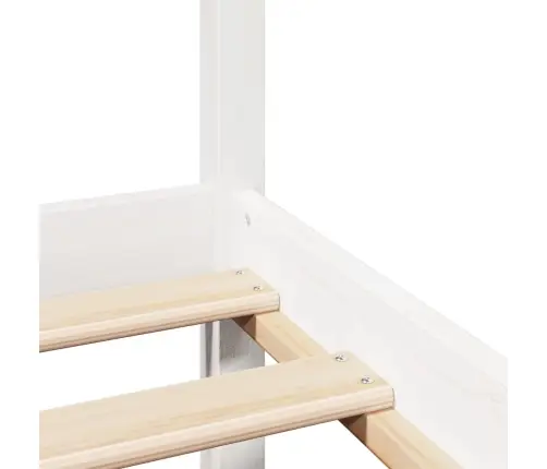 Gultas Rāmis Ar Galvgali Bez Matrača, Balts, 200X200 Cm Vidaxl