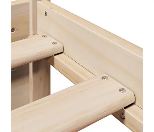 Voodiraam Voodipeatsiga, 120 X 200 cm Männipuit