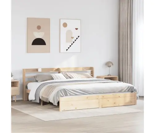 Voodiraam Peatsiga, 180 X 200 cm Männipuit