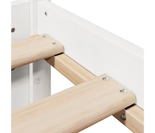 Gultas Rāmis Ar Galvgali Bez Matrača, Balts, 200X200 Cm Vidaxl