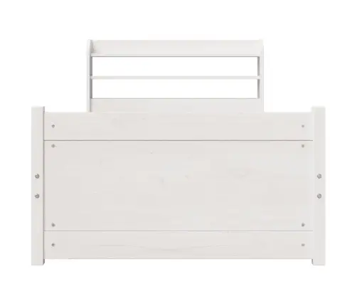 Lovos Rėmas Su Galvūgaliu Be Čiužinio, Baltas, 90X190Cm