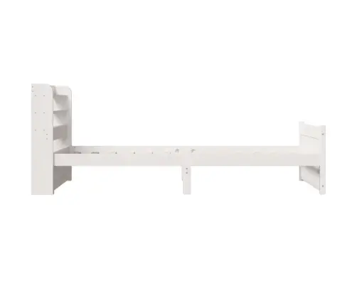 Lovos Rėmas Su Galvūgaliu Be Čiužinio, Baltas, 90X190Cm