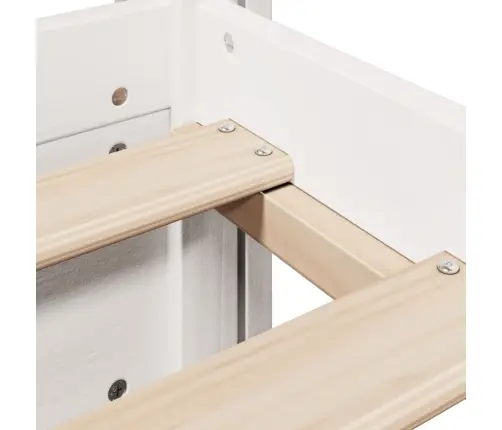 Lovos Rėmas Su Galvūgaliu Be Čiužinio, Baltas, 90X190Cm